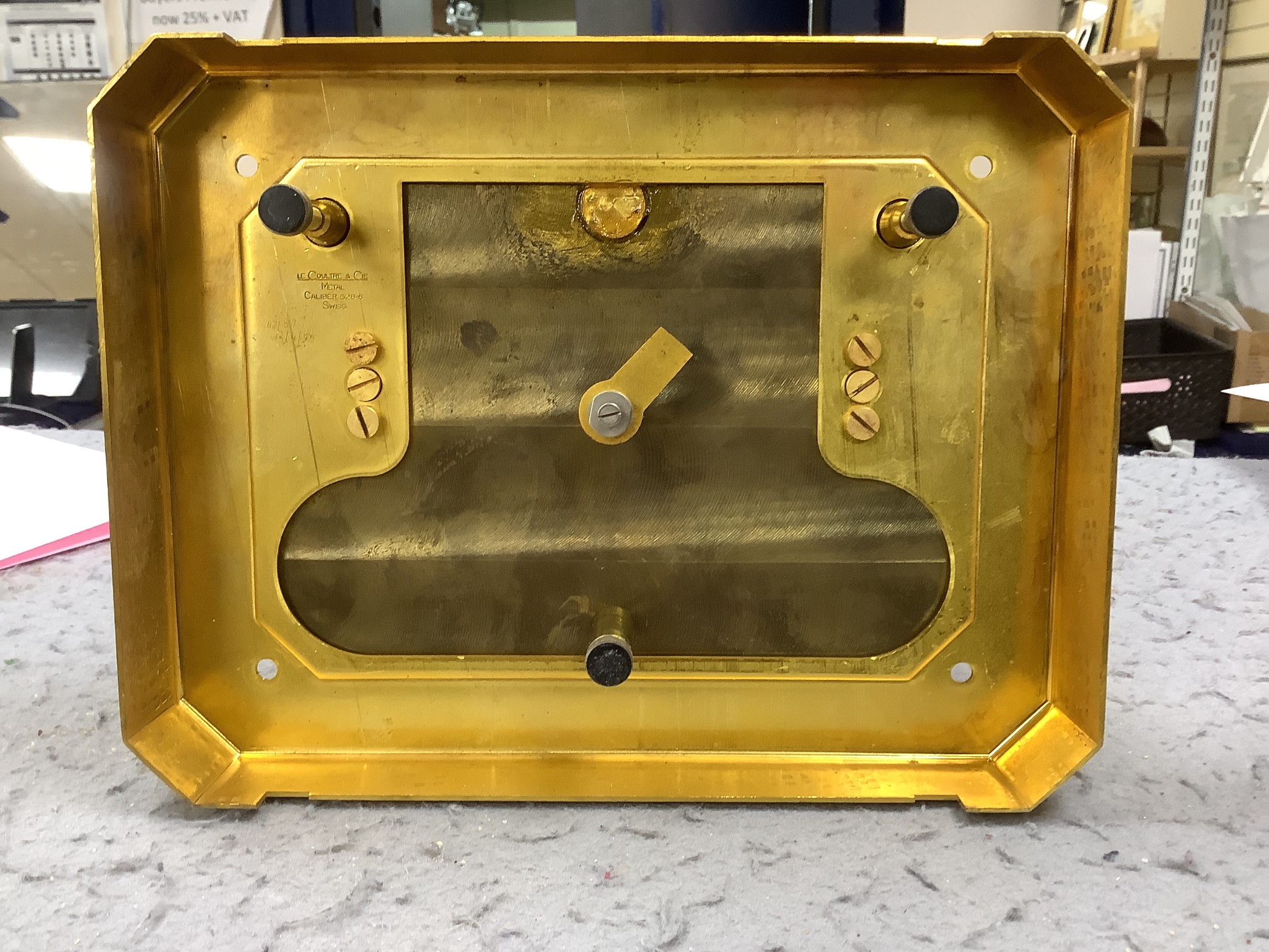 A Jaeger le Coultre ‘Atmos’ four glass clock, 23cm high, 21cm wide